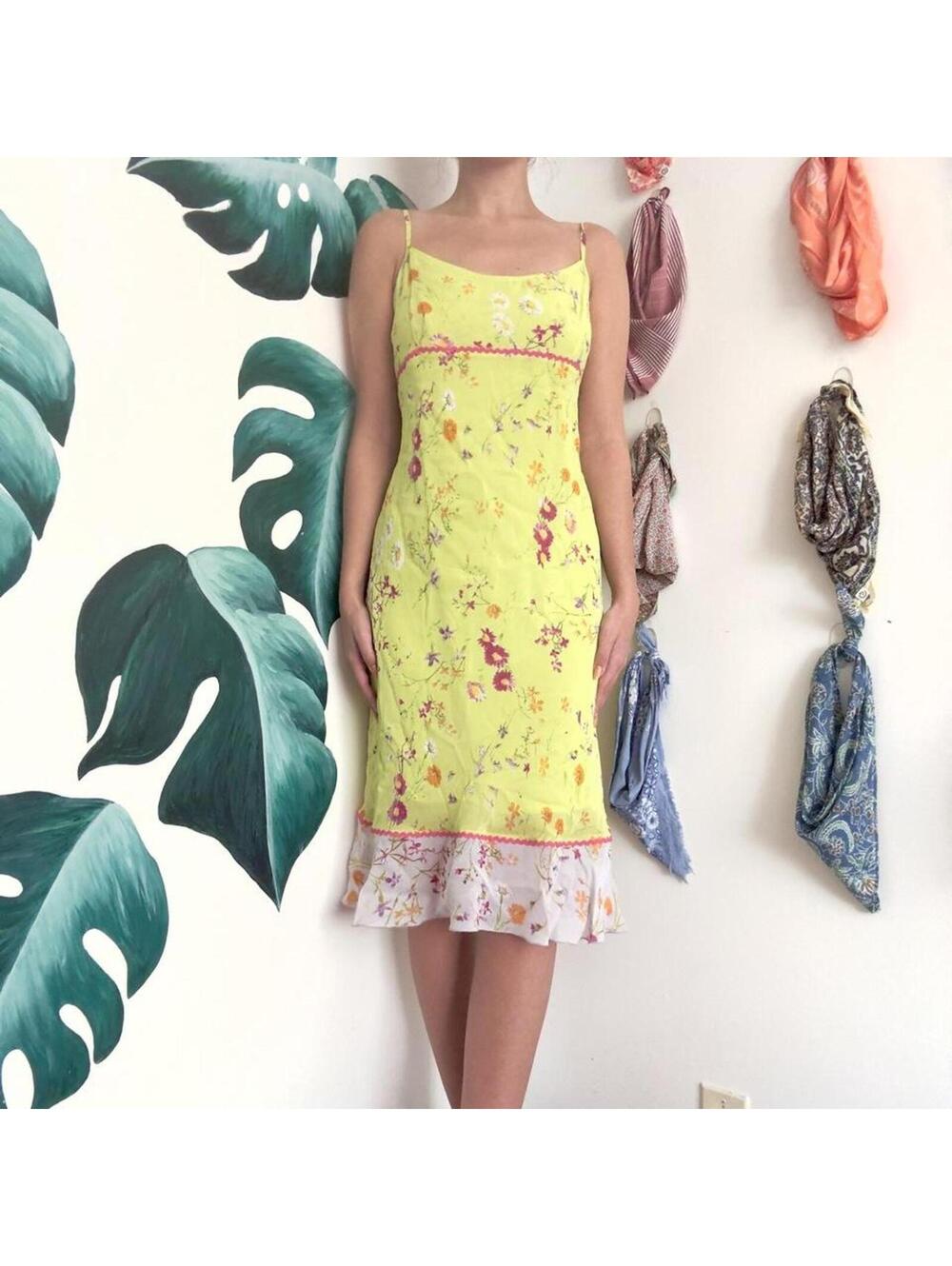 Vintage Italian Floral Summer Dress